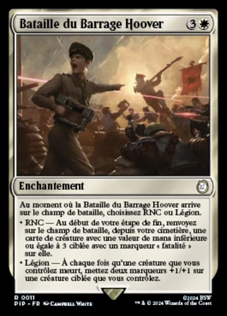 Bataille du Barrage Hoover, carte Magic PIP 11 — extension Fallout