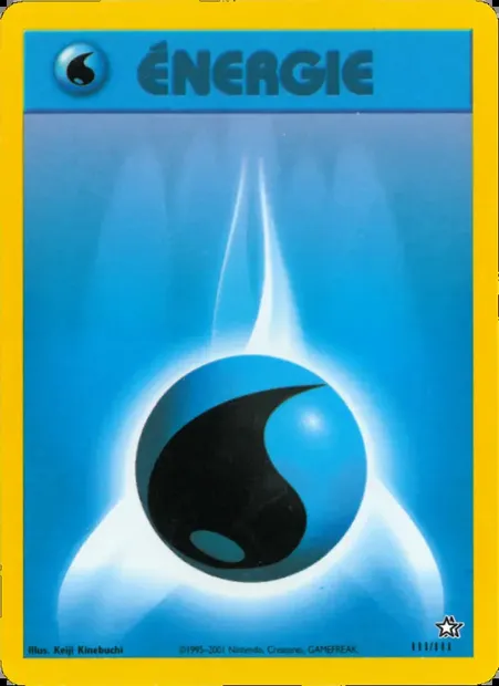 Énergie Eau, carte Pokémon NG 111 — extension Neo Genesis