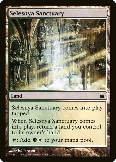 Selesnya Sanctuary, Magic card RAV 281 — Ravnica: City of Guilds set
