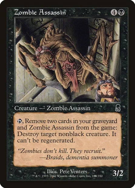 Zombie Assassin, Magic card ODY 168 — Odyssey set