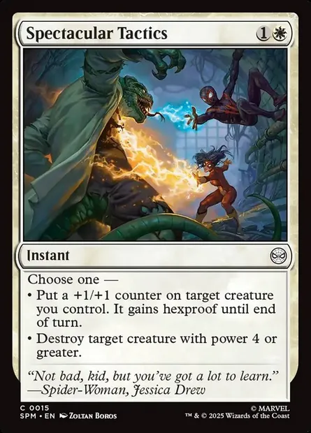 Spectacular Tactics, Magic card SPM 15 — Marvel's Spider-Man set