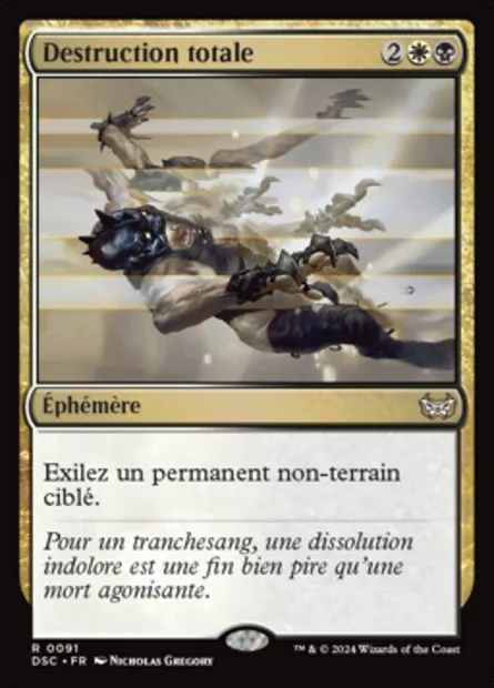 Destruction totale, carte Magic DSC 91 — extension Duskmourn: House of Horror Commander
