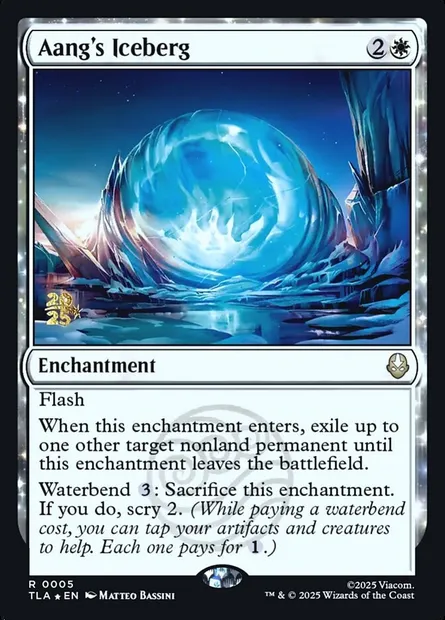 Iceberg d'Aang, carte Magic PTLA 5s — extension Avatar: The Last Airbender Promos