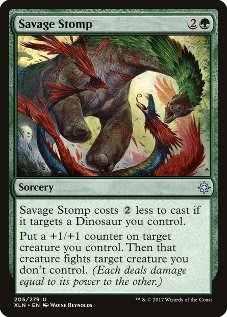Savage Stomp, Magic card XLN 205 — Ixalan set