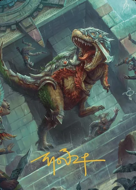 Carnage Tyrant // Carnage Tyrant, carte Magic ALCI 66 — extension The Lost Caverns of Ixalan Art Series