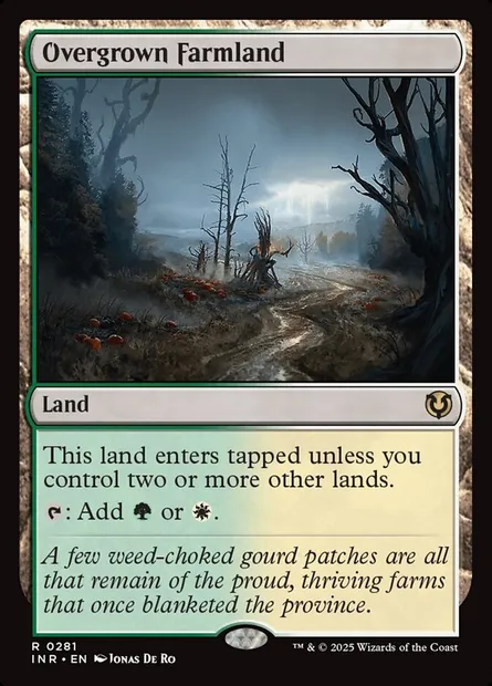 Overgrown Farmland, Magic card INR 281 — Innistrad Remastered set