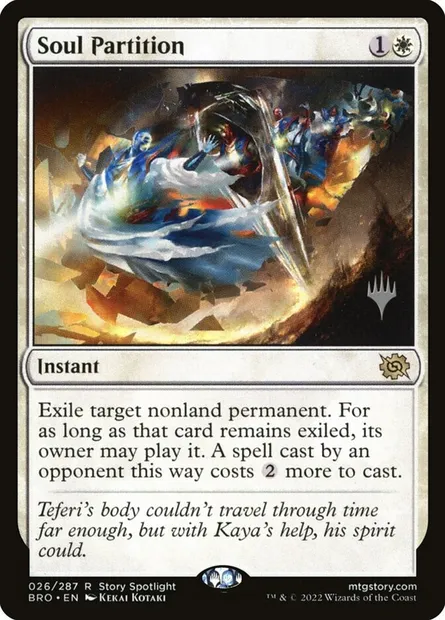 Séparation de l'âme, carte Magic PBRO 26p — extension The Brothers' War Promos
