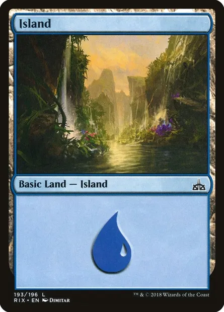 Island, Magic card RIX 193 — Rivals of Ixalan set
