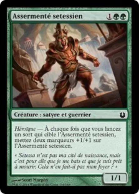 Assermenté setessien, carte Magic BNG 138 — extension Créations divines