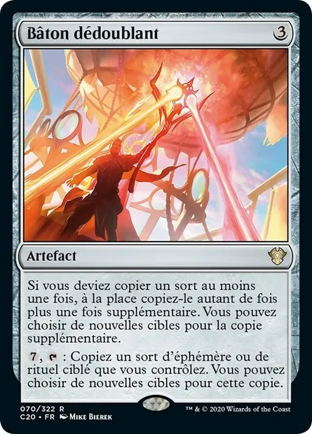 Bâton dédoublant, carte Magic C20 70 — extension Commander 2020