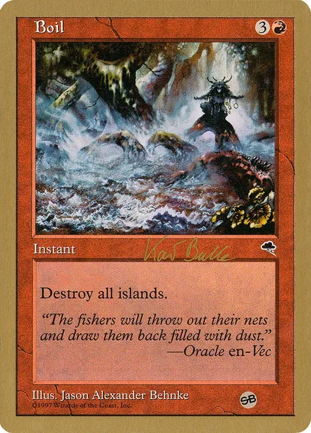 Boil, Magic card WC99 kb165sb — World Championship Decks 1999 set