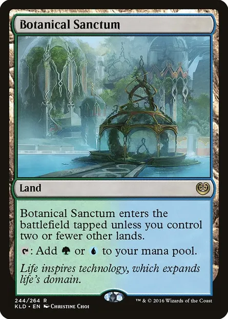 Botanical Sanctum, Magic card KLD 244 — Kaladesh set