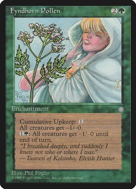 Fyndhorn Pollen, Magic card ICE 245 — Ice Age set
