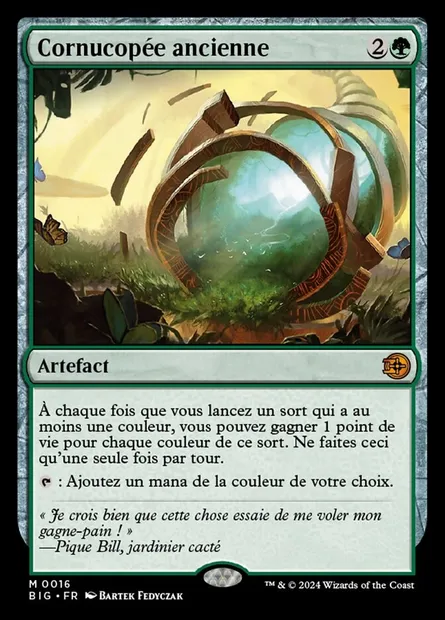 Cornucopée ancienne, carte Magic BIG 16 — extension The Big Score