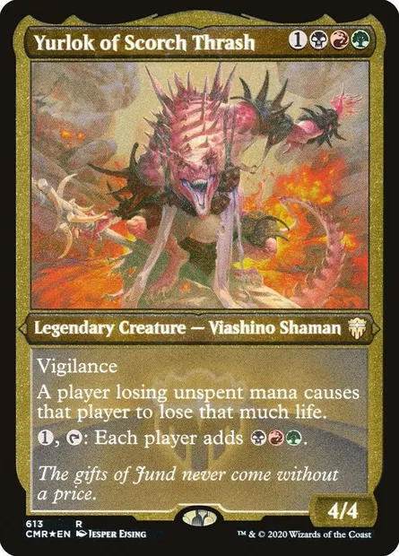 Yurlok of Scorch Thrash, Magic card CMR 613 — Commander Legends set