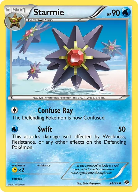 Starmie, Pokémon card NXD 24 — Next Destinies set