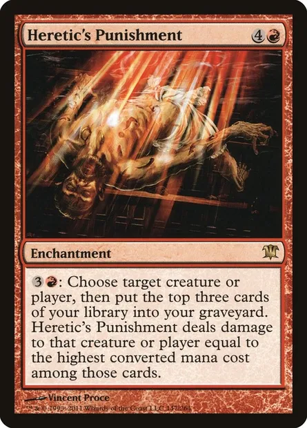 Heretic's Punishment, Magic card ISD 147 — Innistrad set