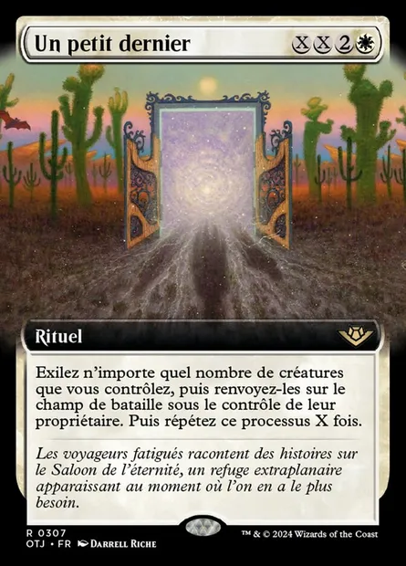 Un petit dernier, carte Magic OTJ 307 — extension Outlaws of Thunder Junction