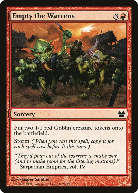 Empty the Warrens, Magic card MMA 112 — Modern Masters set