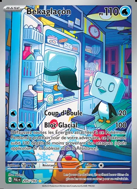 Bekaglaçon, carte Pokémon PAL 205 — extension Évolutions à Paldea