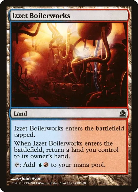 Izzet Boilerworks, Magic card CMD 278 — Commander 2011 set