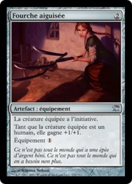 Fourche aiguisée, carte Magic ISD 232 — extension Innistrad
