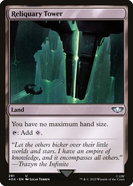 Reliquary Tower, Magic card 40K 291 — Warhammer 40,000 Commander set