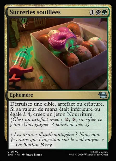 Sucreries souillées, carte Magic TMT 170 — extension Teenage Mutant Ninja Turtles