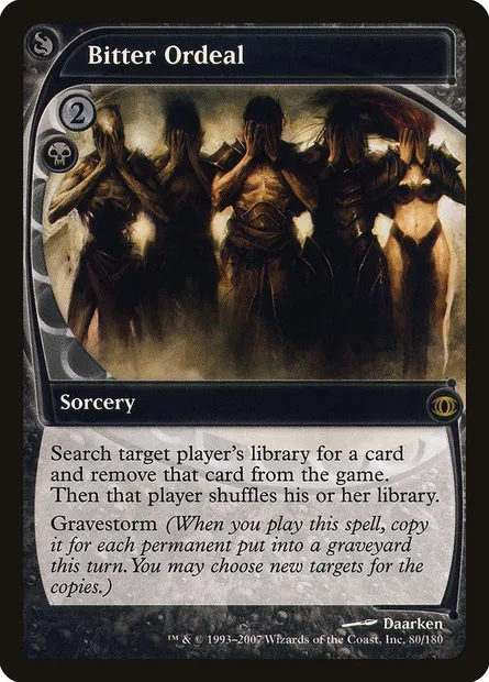 Bitter Ordeal, Magic card FUT 80 — Future Sight set