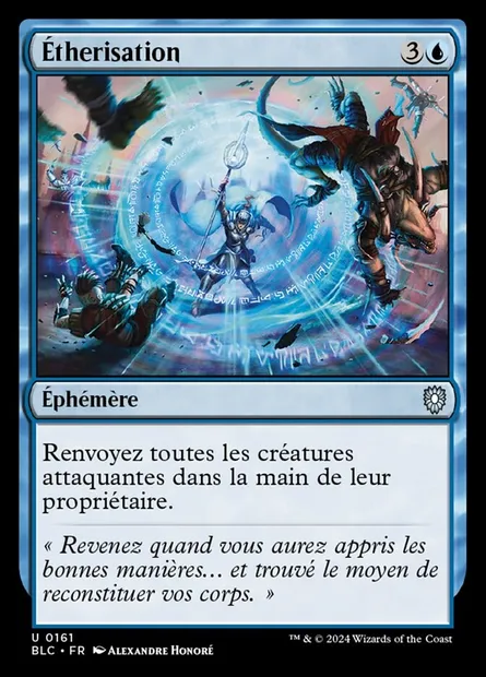 Étherisation, carte Magic BLC 161 — extension Bloomburrow Commander