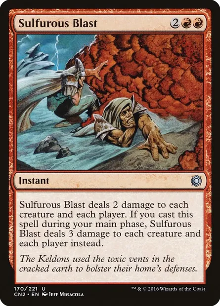 Sulfurous Blast, Magic card CN2 170 — Conspiracy: Take the Crown set