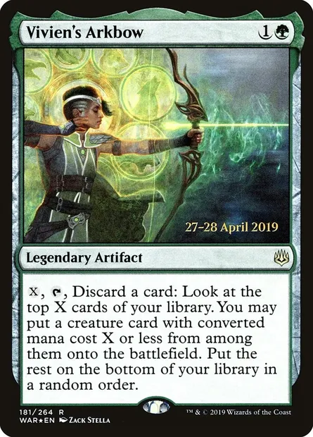 Vivien's Arkbow, Magic card PWAR 181s — War of the Spark Promos set