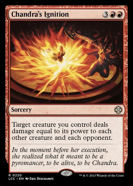 Chandra's Ignition, Magic card LCC 220 — The Lost Caverns of Ixalan Commander set