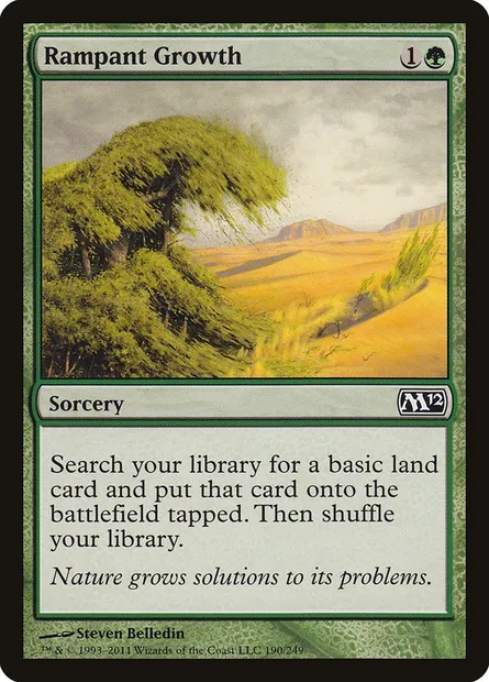 Rampant Growth, Magic card M12 190 — Magic 2012 set