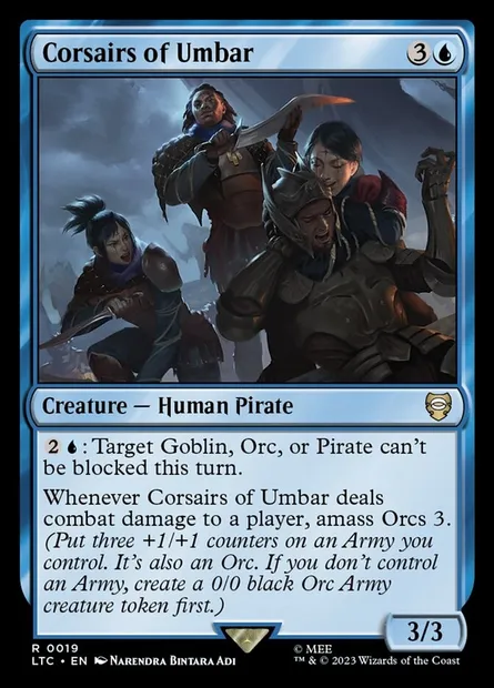 Corsairs of Umbar, Magic card LTC 19 — Tales of Middle-earth Commander set