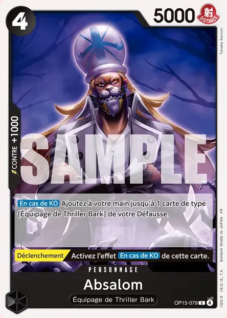 Absalom, carte One Piece OP15-079 — extension AVENTURE SUR L'ÎLE DE DIEU
