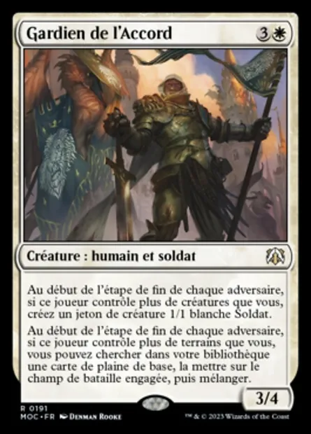 Gardien de l'Accord, carte Magic MOC 191 — extension March of the Machine Commander