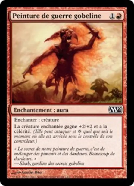 Peinture de guerre gobeline, carte Magic M12 143 — extension Magic 2012