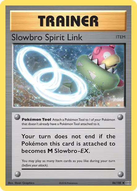 Slowbro Spirit Link, Pokémon card EVO 86 — Evolutions set