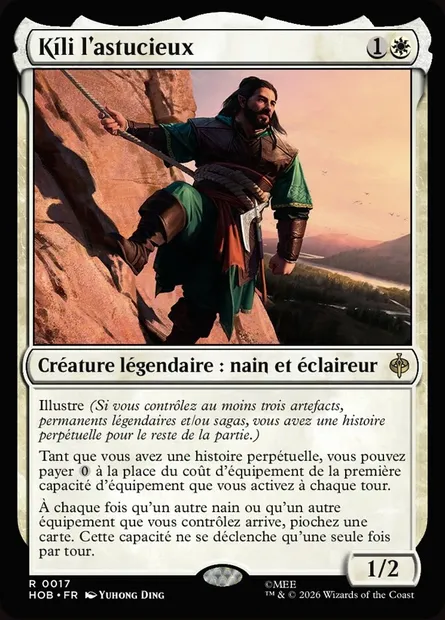 Kíli l'astucieux, carte Magic HOB 17 — extension The Hobbit