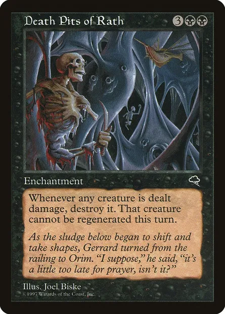 Death Pits of Rath, Magic card TMP 127 — Tempest set