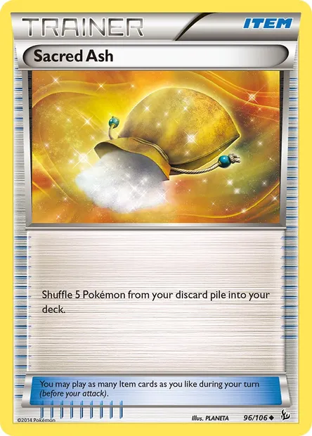 Sacred Ash, Pokémon card FLF 96 — Flashfire set