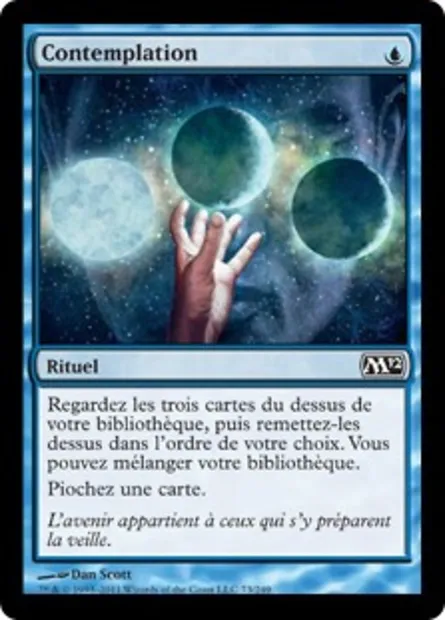 Contemplation, carte Magic M12 73 — extension Magic 2012