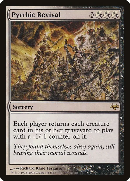 Pyrrhic Revival, Magic card EVE 93 — Eventide set