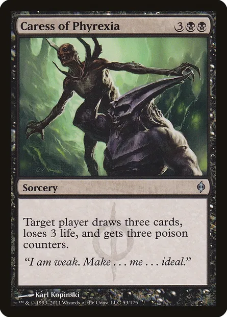 Caress of Phyrexia, Magic card NPH 53 — New Phyrexia set