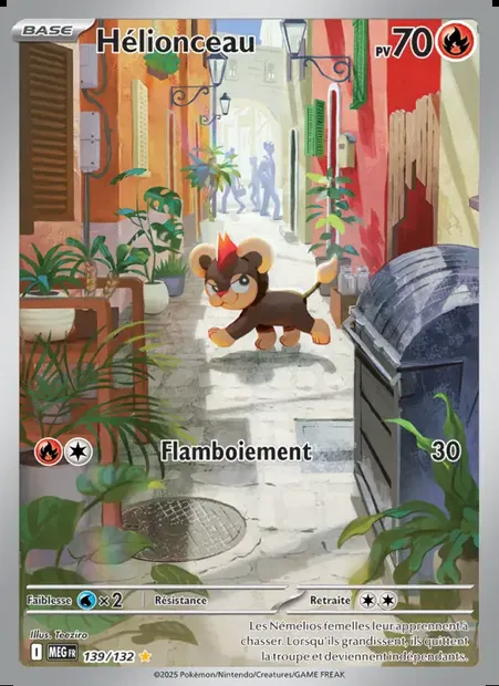 Hélionceau, carte Pokémon MEG 139 — extension Méga-Évolution