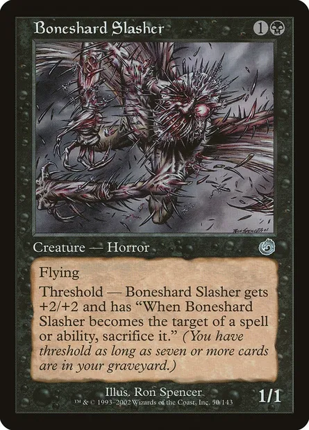 Boneshard Slasher, Magic card TOR 50 — Torment set