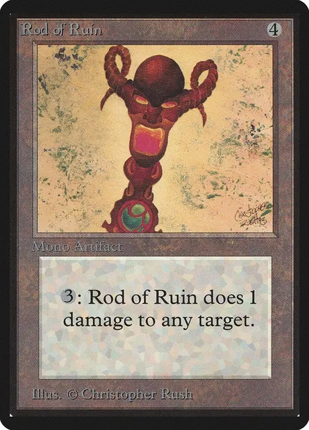 Rod of Ruin, Magic card LEB 269 — Limited Edition Beta set