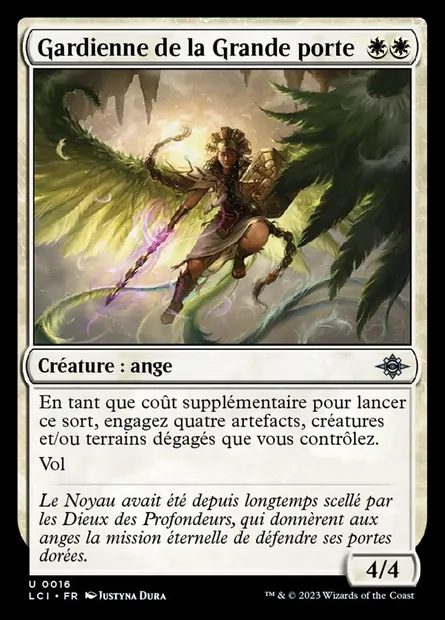 Gardienne de la Grande porte, carte Magic LCI 16 — extension The Lost Caverns of Ixalan