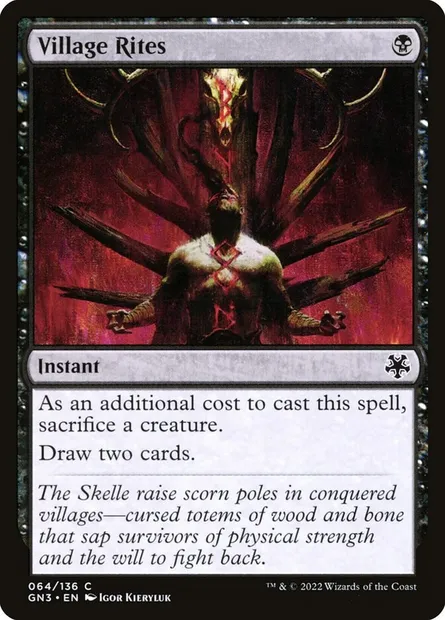 Village Rites, Magic card GN3 64 — Game Night: Free-for-All set